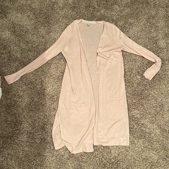 Halogen Linen Blend Long Cardigan - Picture 2 of 5